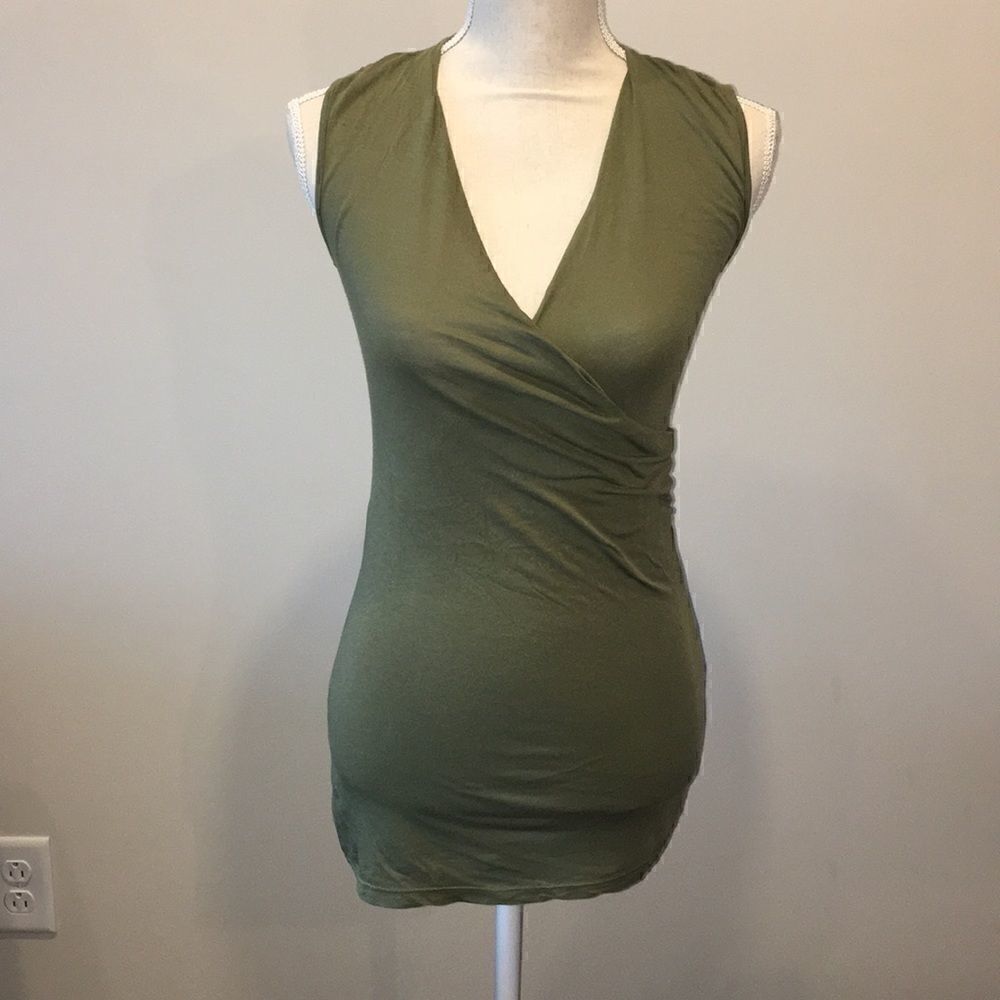Ella moss cross over V neck tank top
